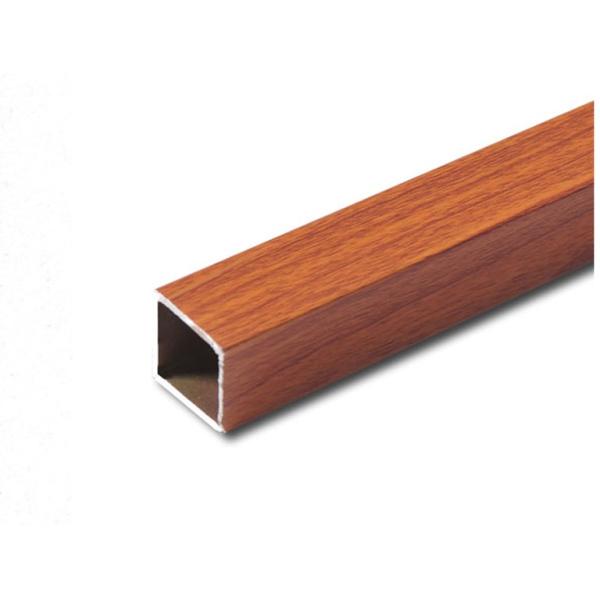 Professional Customized Screen 28 Casement Window Aluminium Profile Wood Finish