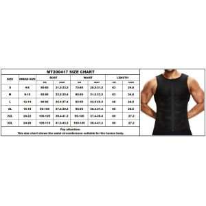 HEXIN Neoprene Waist Trainer Shaper Knitted Workout Gym Zipper Tank Top Sauna