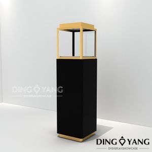 Light Installed Jewelry Stain Steel Exhibition Display Cases