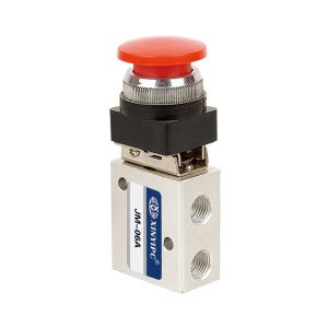 Plat Round Hand Operated Air Directional Control Valves Stop Type Mechanical Air