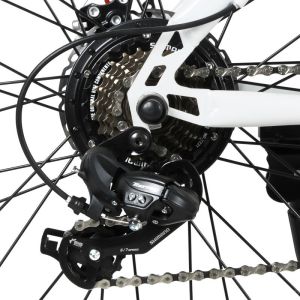 26 Fat Tire Electric Mountain Bike 65KM/H Max Speed With 10Ah Battery