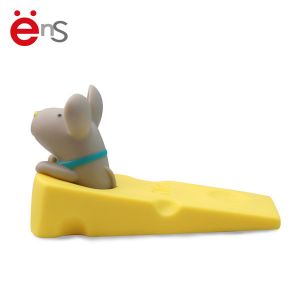 Promotional PVC Door Stopper Mic Shaped 134×53×73mm Size ODM