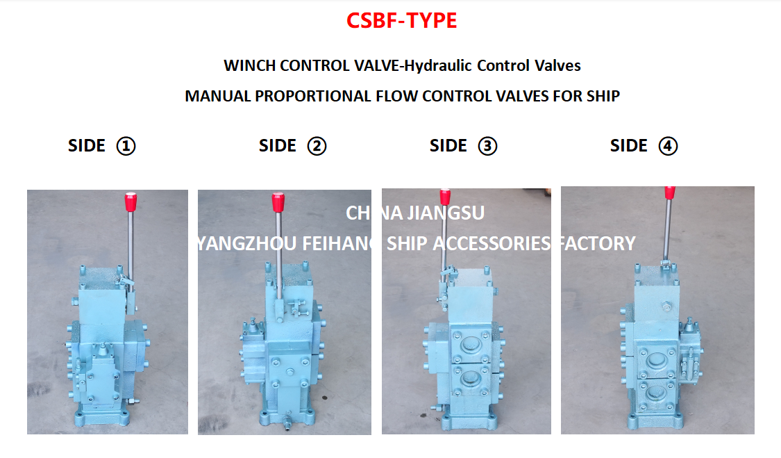 View From Different Angles For Manual Proportional Flow Control Valves & Winch