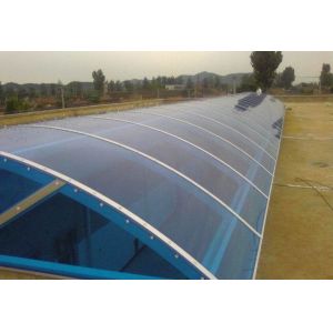 Waterproof PC Solid Polycarbonate Sheet UV Layer Protection Resisting Rain