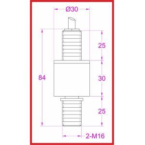 Rod end load cell tension and compression load cell