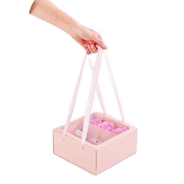 Buy Gift Craft Industrial White Transparent PVC Window Drawer Folding Mothers Day Gift Paper Package Box at wholesale prices