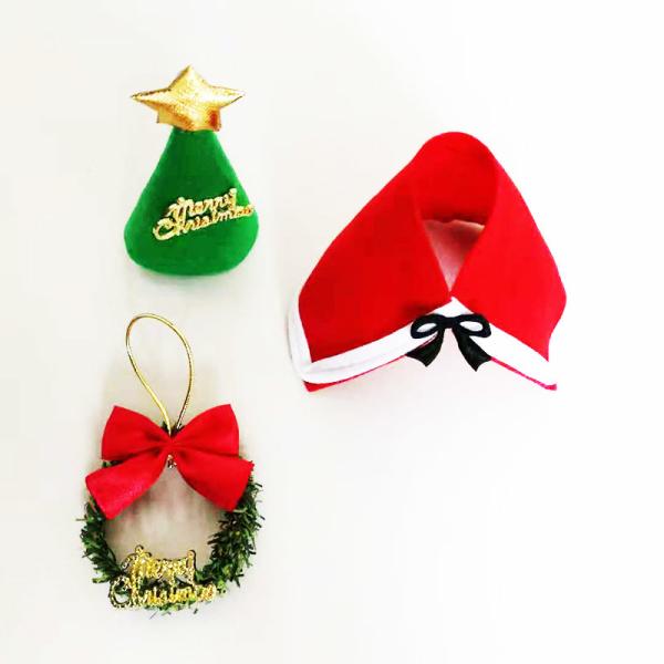 Buy Gift Wrapping Toppers Craft Cute Mini Plastic Christmas Craft Toppers at wholesale prices