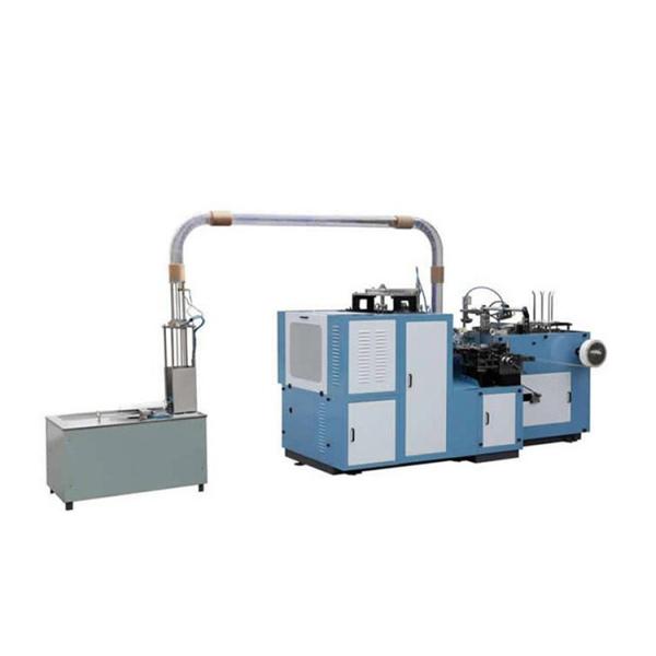 Fully Automatic Ice Cream Paper Cup Making Machine 60pcs/min Production Capacity Customized Color Schneider Omron