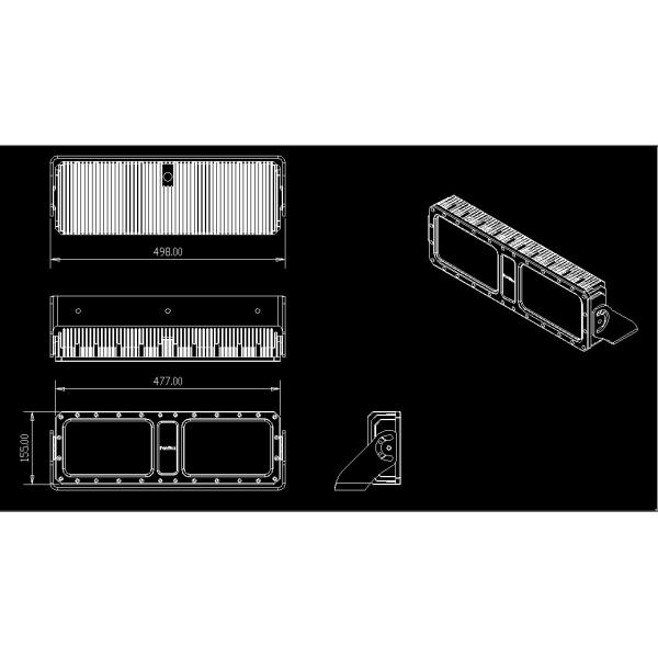 Led Lamp Housing Heatsink Aluminium Die Casting Process Black