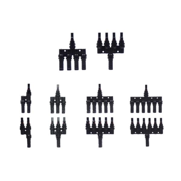 PPO PV-MDY3 ip67 1000v 30a UL94-V0 Solar Photovoltaic T-Connector
