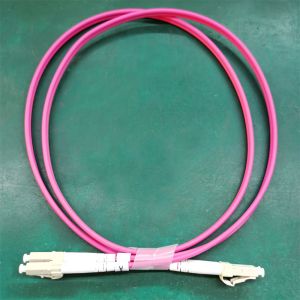 Purple Jumper Multimode OM4 Fiber Patch Cord 50/125um