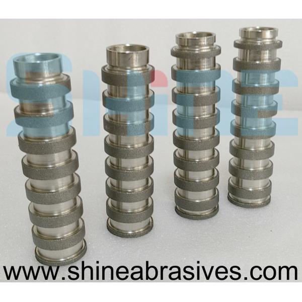 Buy 3mm Handle Diameter Electroplated Diamond Profile  grinding wheel Tools Heat at wholesale prices