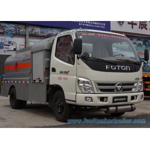 China 5 Speed Foton 4 x 2 Refuelling Chemical Tanker Truck With Air Braking on sale