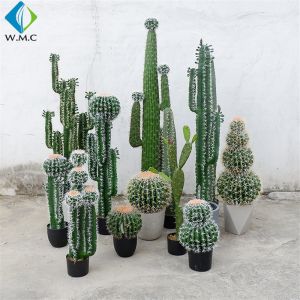 Various Type Artificial Bonsai Tree , Fake Cactus Plant For Theme Attractions