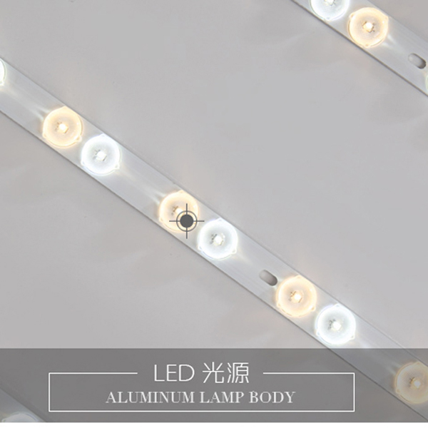 Tri-color/non-pole dimming small/medium/big simple and fashionable bedroom/living room/balcony ceiling lamp