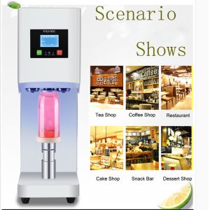 Automatic 600pcs/Hour Tinplate Plastic Can Sealing Machine