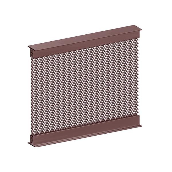 1.2 x 10mm Aluminum Colored Decoraive Metal Coil Drapery For Wire Mesh Shower