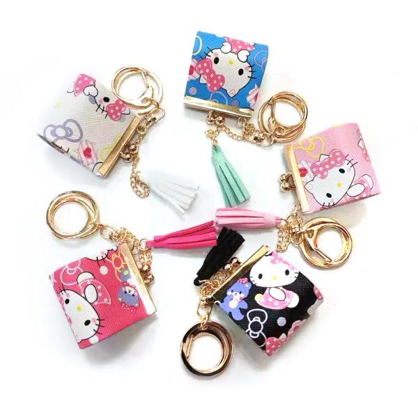 Buy Chorme Plating Personalized Leather Keychain at wholesale prices