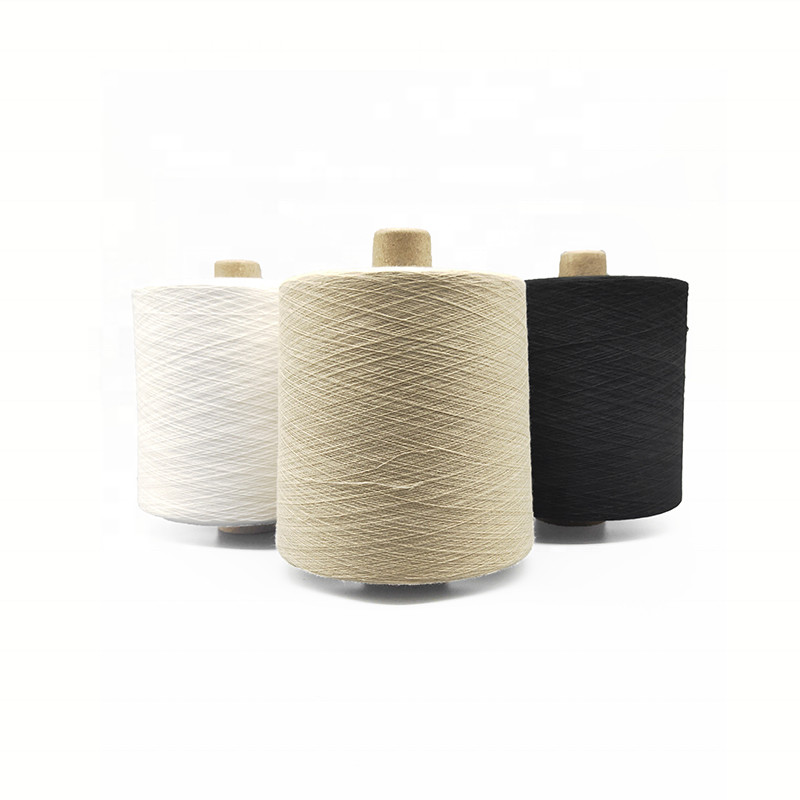 Quality 40S 60S Recycled Polyester Spun Yarn Dyed Color AA GRADE Evenness for sale