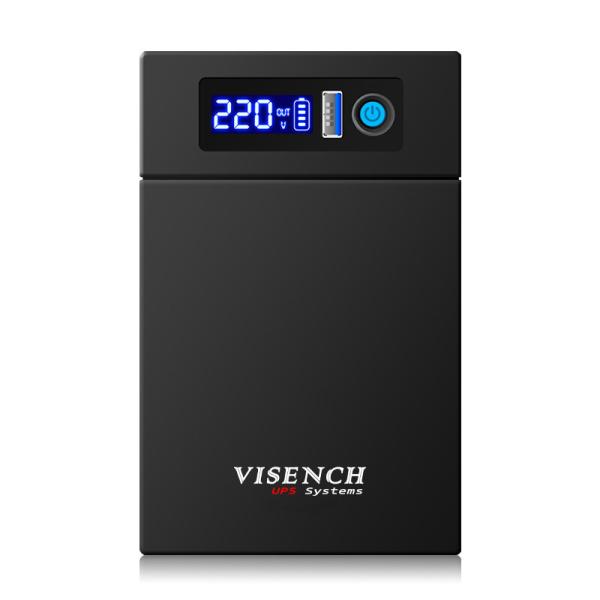 Buy 5kg Weight LiFePO4 Battery 1200VA Offline UPS System with LCD Display and Black Color at wholesale prices