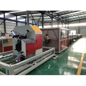 Quality Full Intermeshing Plastic HDPE Pipe Hollow Tube Production Making Machine Extrusion Line for sale