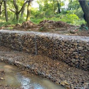 Hot Galvanized Gabion Basket Wall for River Construction and Bending Service