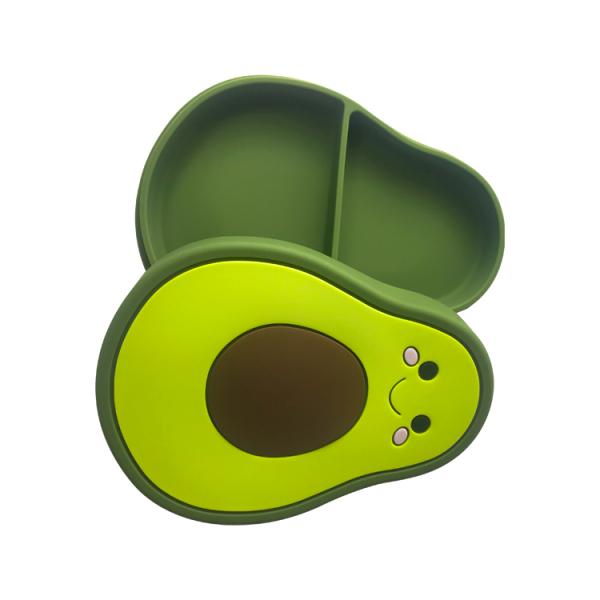 Customized Shape Food Grade Silicone Divided Plates For Babies