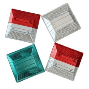 Durable ABS Plastic Road Stud with Double Common Reflector and Yellow/White/Red