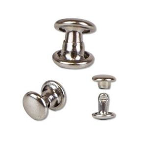 Custom Finish 6mm Double Cap Metal Rivets Studs For Leather and ISO9001 2015