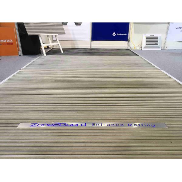 Buy Grey Double Wiper 12mm Entrance Barrier Matting at wholesale prices