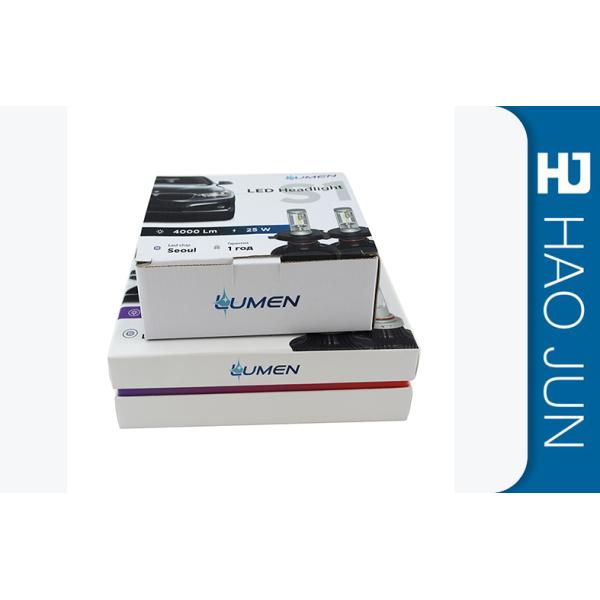 Personalised Cardboard Gift Boxes For Car Led Headlight , 2mm Thickness