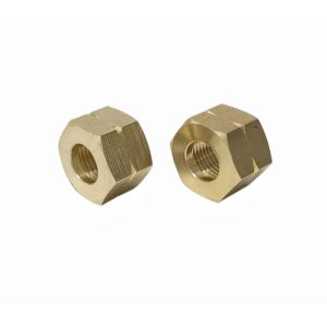 Solid Brass Hex Nut Hexagon Full Locking For Bolts 1/2''