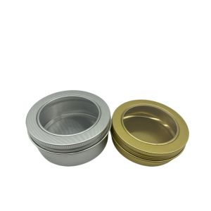 China 100ml Silver Open Window Recyclable Aluminum Tea Cans Packaging on sale