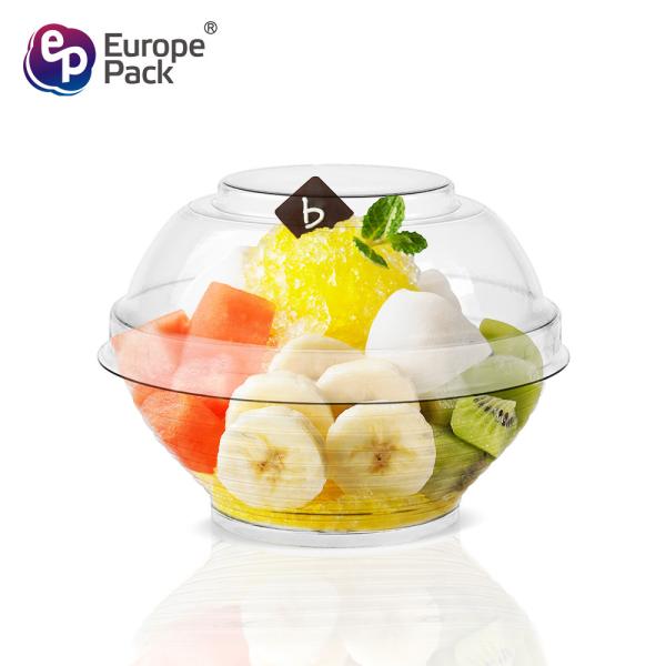 Buy Eco-friendly food grade 90ml disposable plastic sugar bowl with lid at wholesale prices