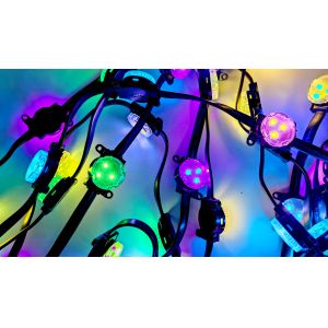 DC12V Amusement Ride LED Lights 3Leds 30mm Outdoor Decoration Changeable Point