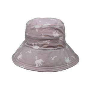 Customized Printing Pink Sun Block Sunshade Adult Female Bucket Hat