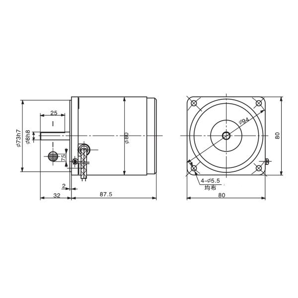 S1 / S2 Duty PSC Induction Motor Current 0.29A - 0.7A For Industrial Field