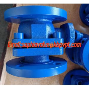 GG25 PN16 2-PC cast iron flanged ball valve