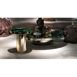 Marble Customized Coffee Table Titanium 400mm Living Room Tea Table