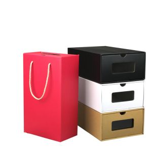 Luxury Custom Printing Packaging Paper Gift Box Handle Corrugated Box