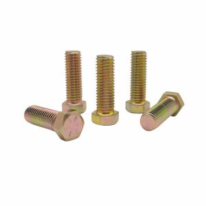 M10*30 Environmental Protection Color Zinc External Hexagon Bolt Electrophoresis