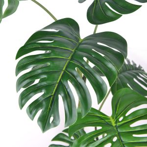 Durable Furniture Pot Artificial Monstera Plants For Garden