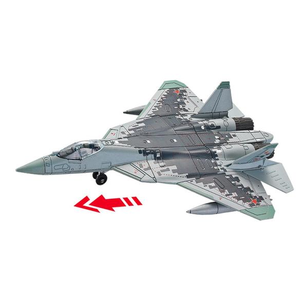 1:72 Scale Highly Detailed SU57 Heavy Fighter Model - Ideal for Military