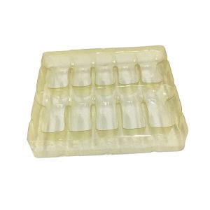 Transparent 0.55mm Thick Plastic Blister Packaging 10ml Vial Holder Tray