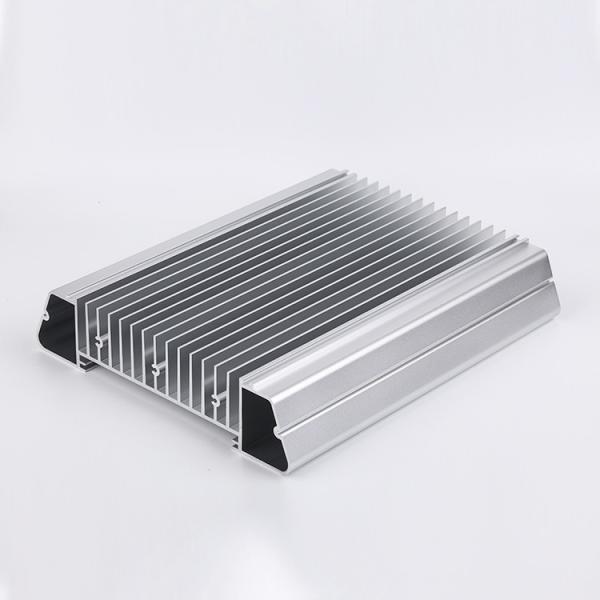 Buy Flat Shape Aluminum Heatsink Extrusion Profiles Heat Dissipation OEM Design at wholesale prices