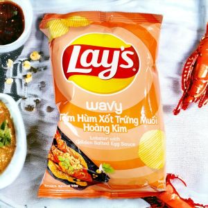 Lay's Lobster with Golden Salted Egg Sauce Chips - Bulk Sales Case for Retailers