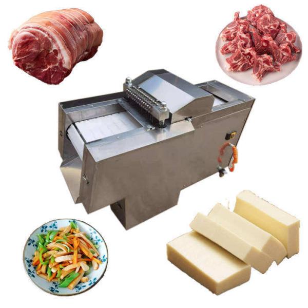 Buy Frozen Meat Cutter Machine Cube Automatic Chicken Cutting Machine Goat Dicer Beef Meat Cutting Machine at wholesale prices