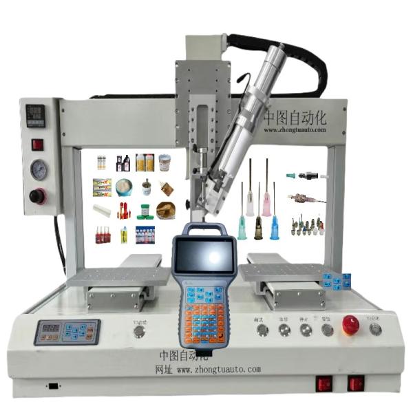 Buy Auto Hot Melt Glue Dispenser Machine With Silicone / Epoxy Resin / UV /AB Glue Liquid at wholesale prices