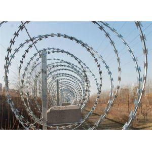 500mm Diameter BTO-28 Galvanized Concertina Coil Fencing