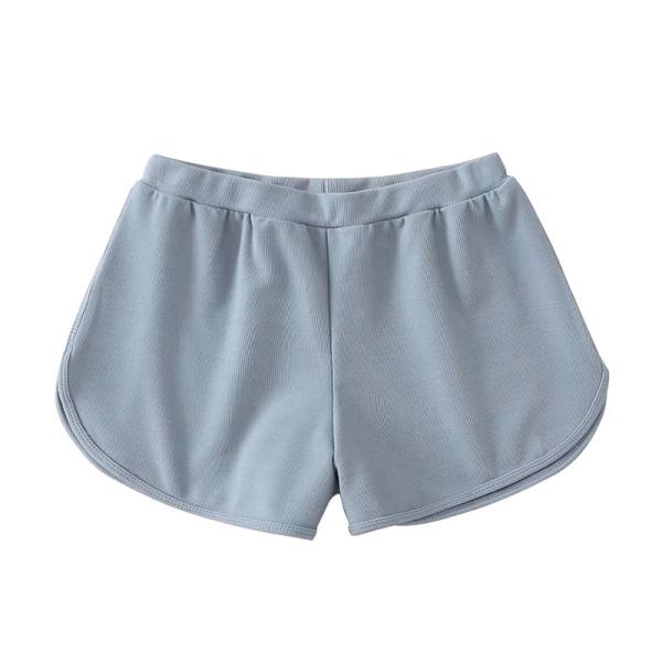 Solid color thread loose waist Loose sport summer thin casual shorts beach pants for ladies